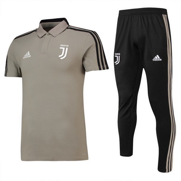 Polo Juventus Ensemble Complet 2018-19 Marron Noir